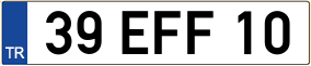 Trailer License Plate